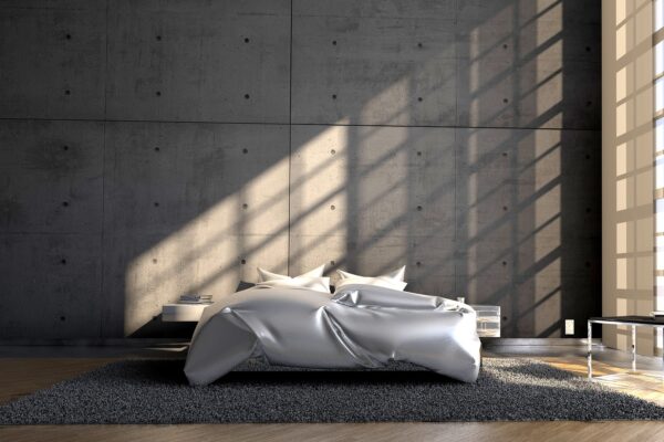 bed in slaapkamer