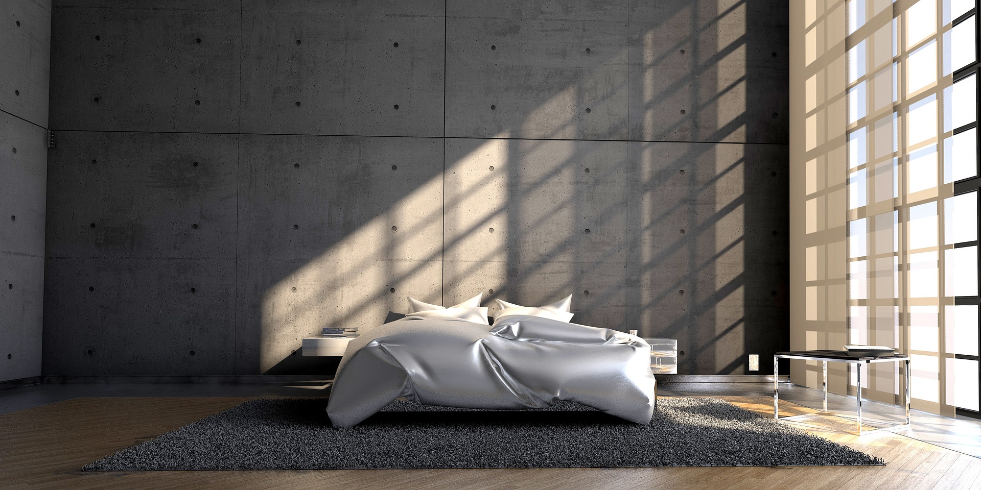 bed in slaapkamer